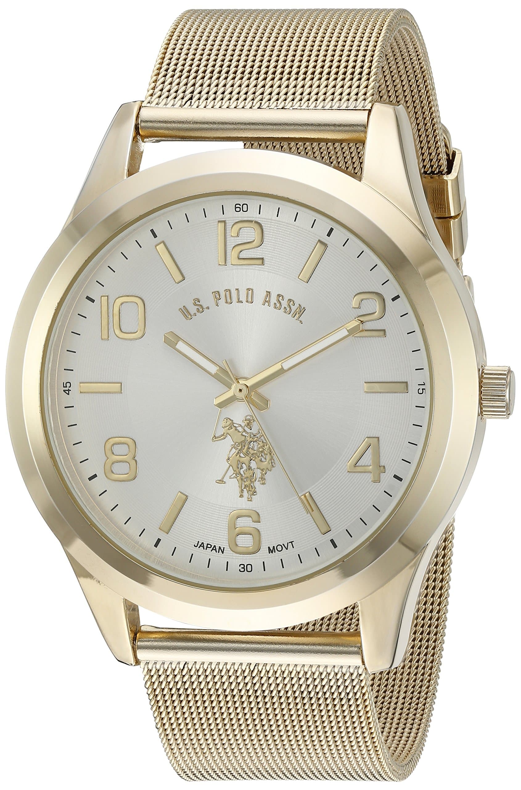 U.S. Polo Assn. Classic Men's Quartz Metal and Alloy Watch, Color:Gold-Toned (Model: USC80376)
