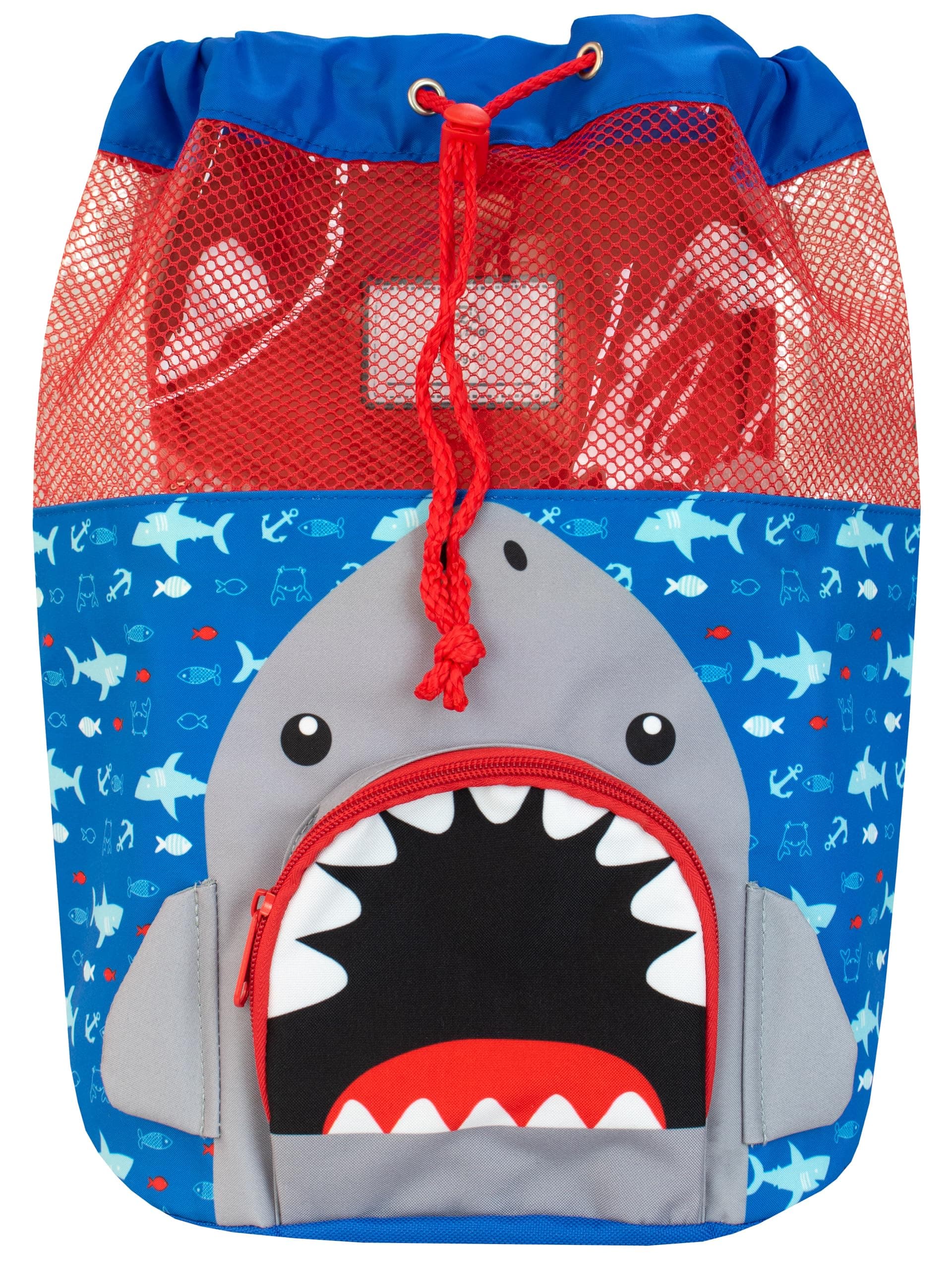 Kids Swim Bag Shark Blue