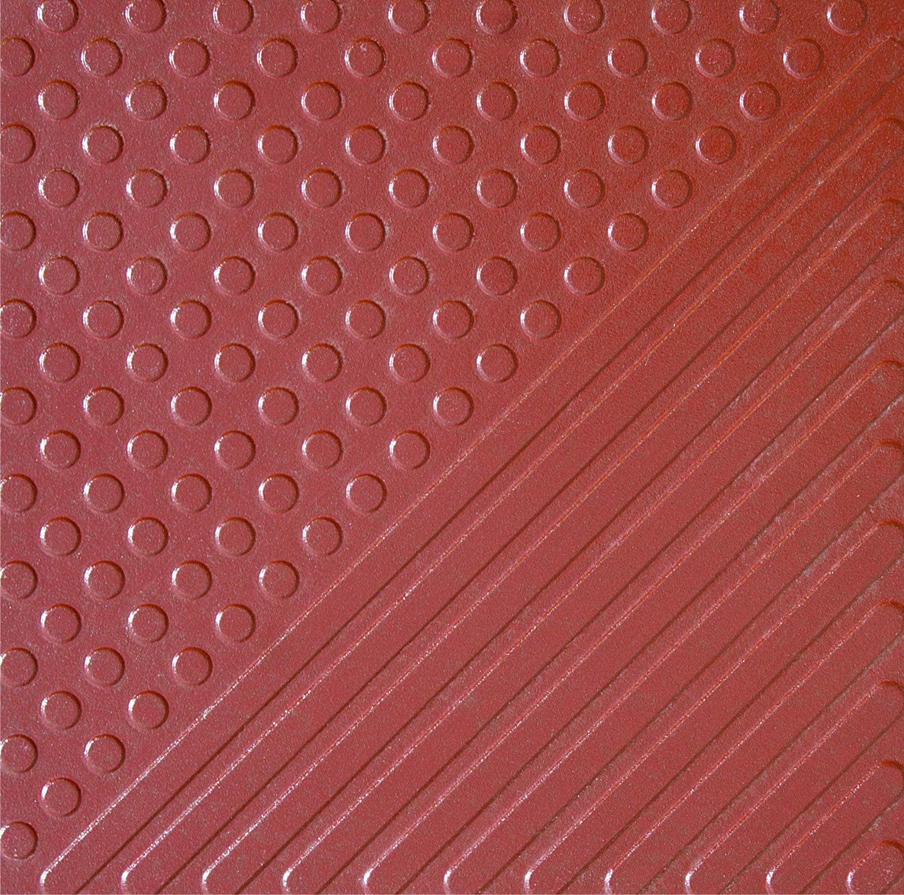 Polka Dot Strip Terracotta Plus Adv - Glazed Vitrified Tile, Floor Tiles, Rustic Look, (30 x 30cm - 1cm Thickness, Matte Finish, 8 Tiles in Box)