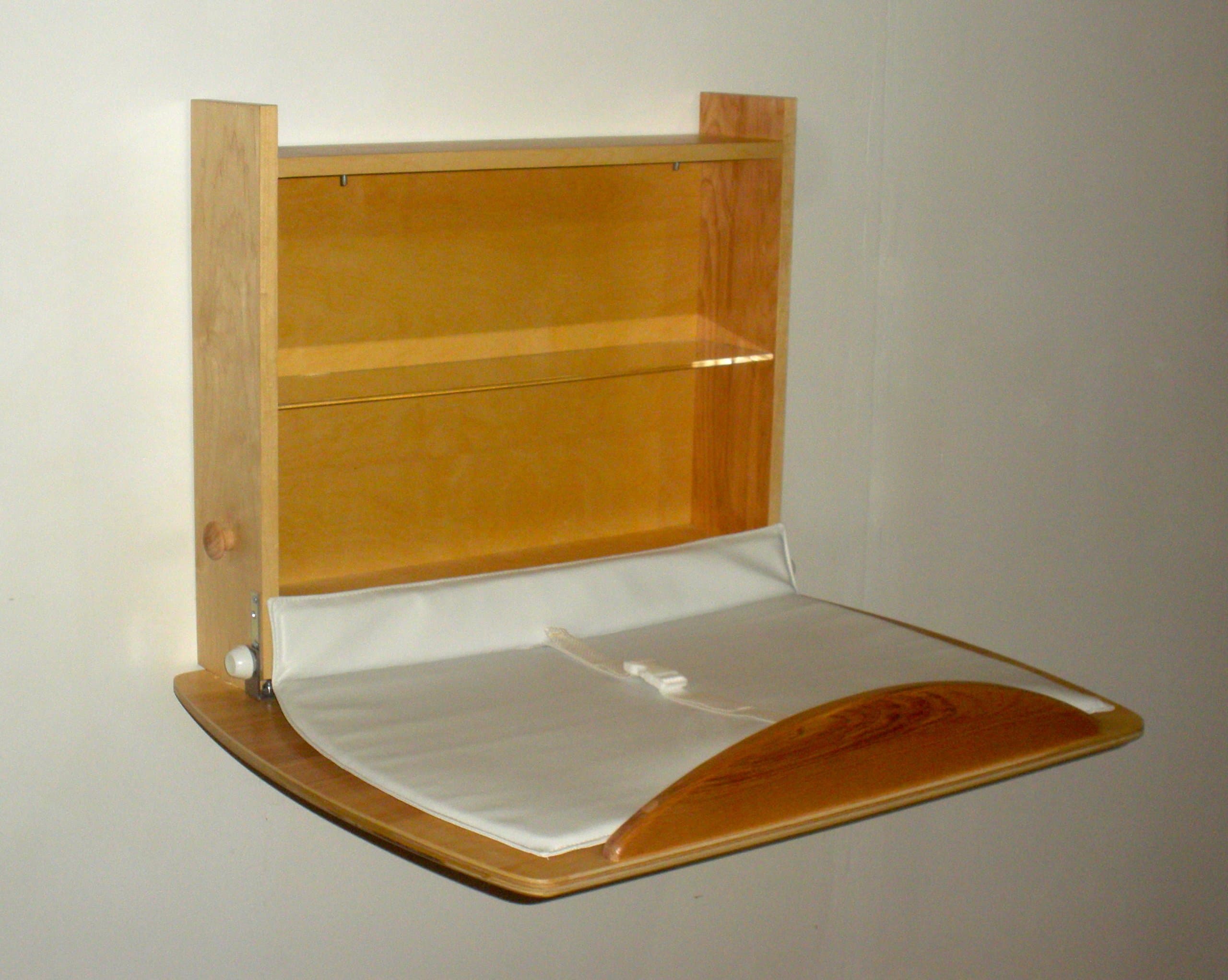 Fold Down Baby Changing Table, Classic, Natural Birch