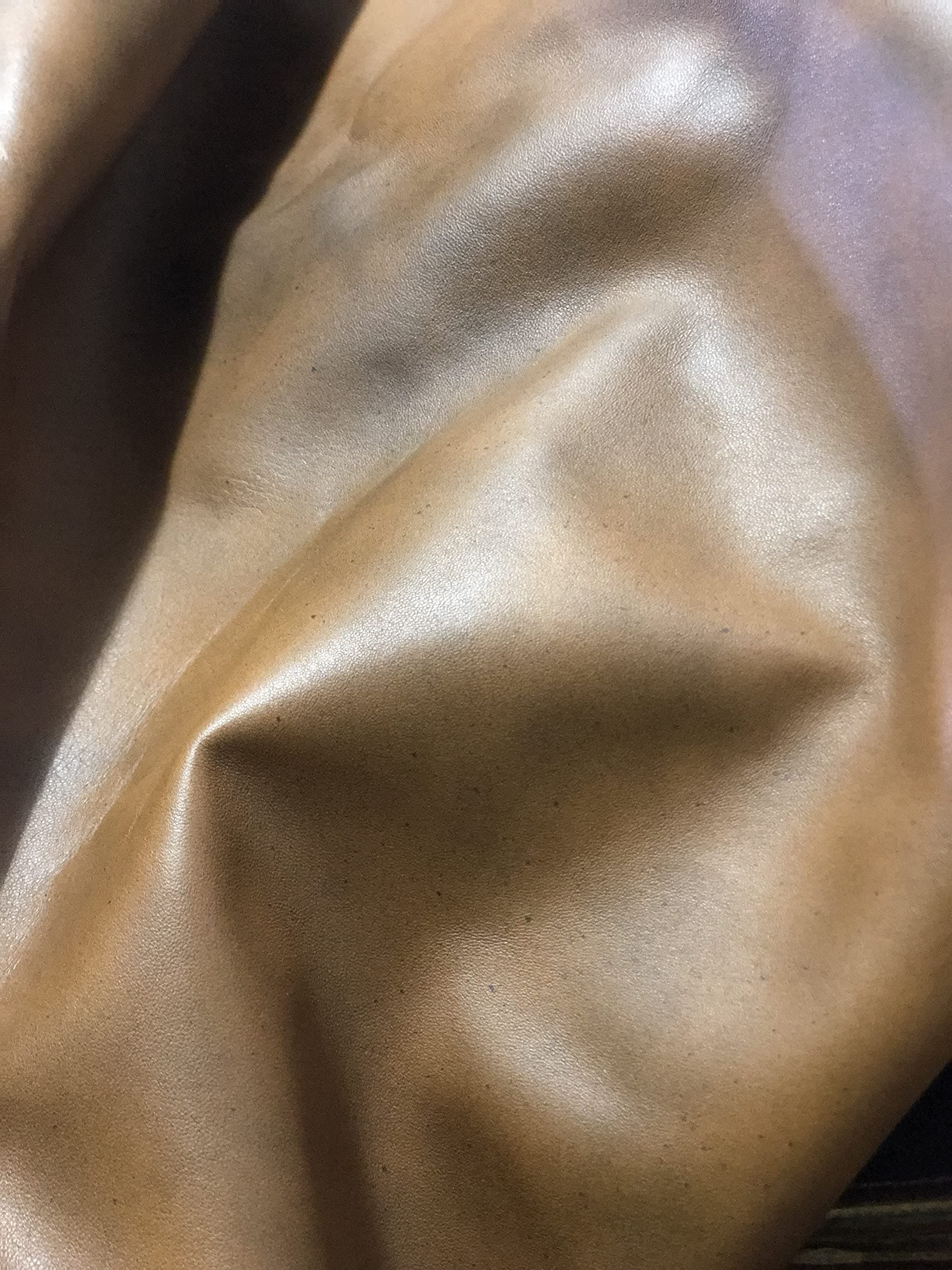 Mulch Leather CoMulch Leather Co Premium Quality Crazy Horse Vegetable Tanned Crafting Whole Nappa Soft Sheepskin Genuine Hide- NO Holes & CUTS (Tan Distressed, 12" x 12")