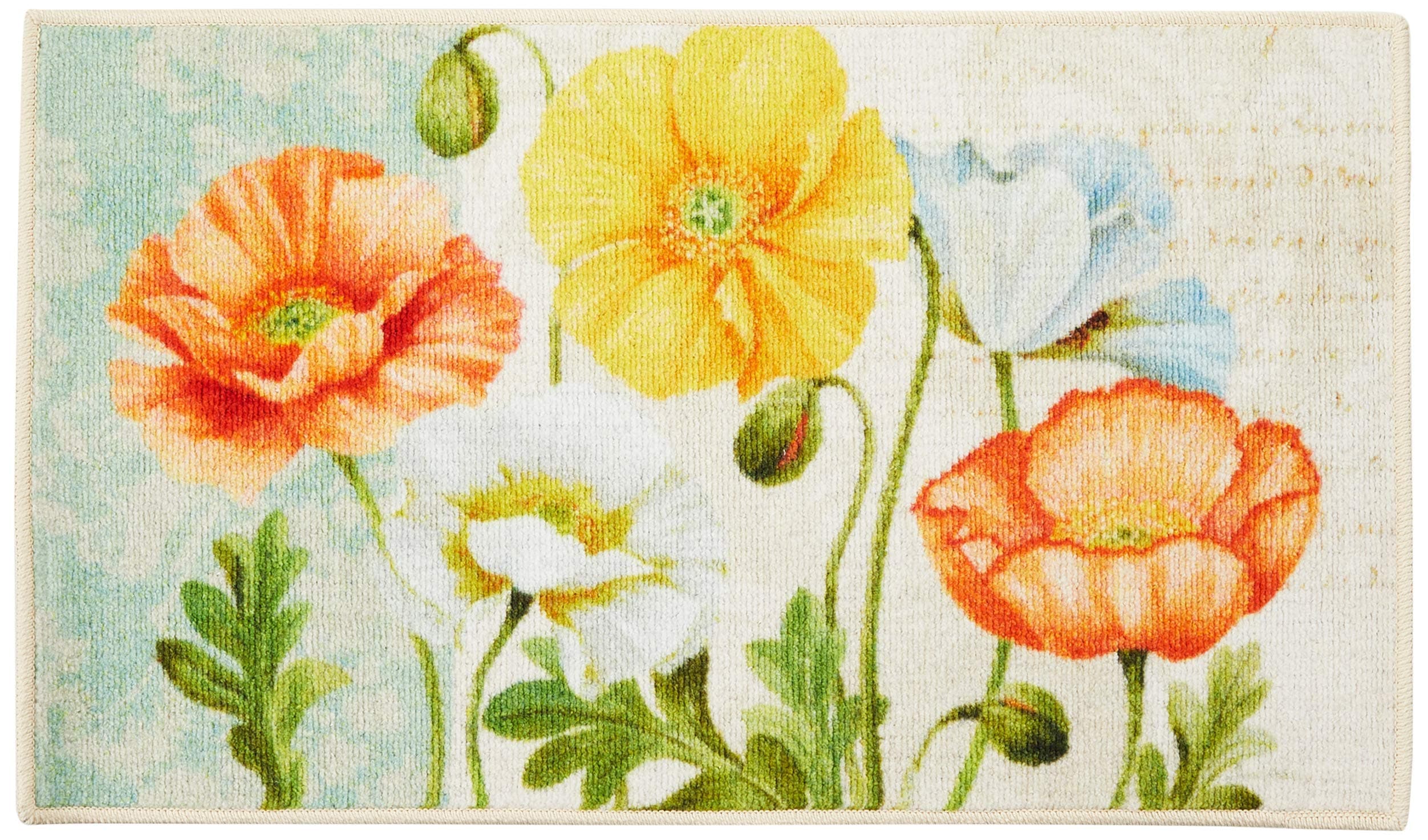 Brumlow Mills Garden Fete Pastel Poppies Floral Area Rug for Kitchen or Entryway Rug, Living Room or Bedroom Carpet, 1'8" x 2'10", Pastel Multi Flower