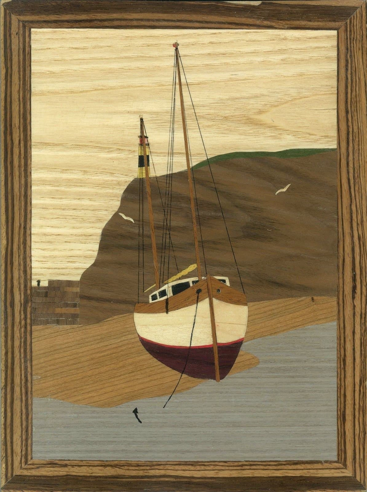 Low Water Marquetry Kit Large Wooden Picture Artworks with Frame DIY Craft Set for Your Living Room & Home Decor Kits for Adult or Beginners 330 x 238mm