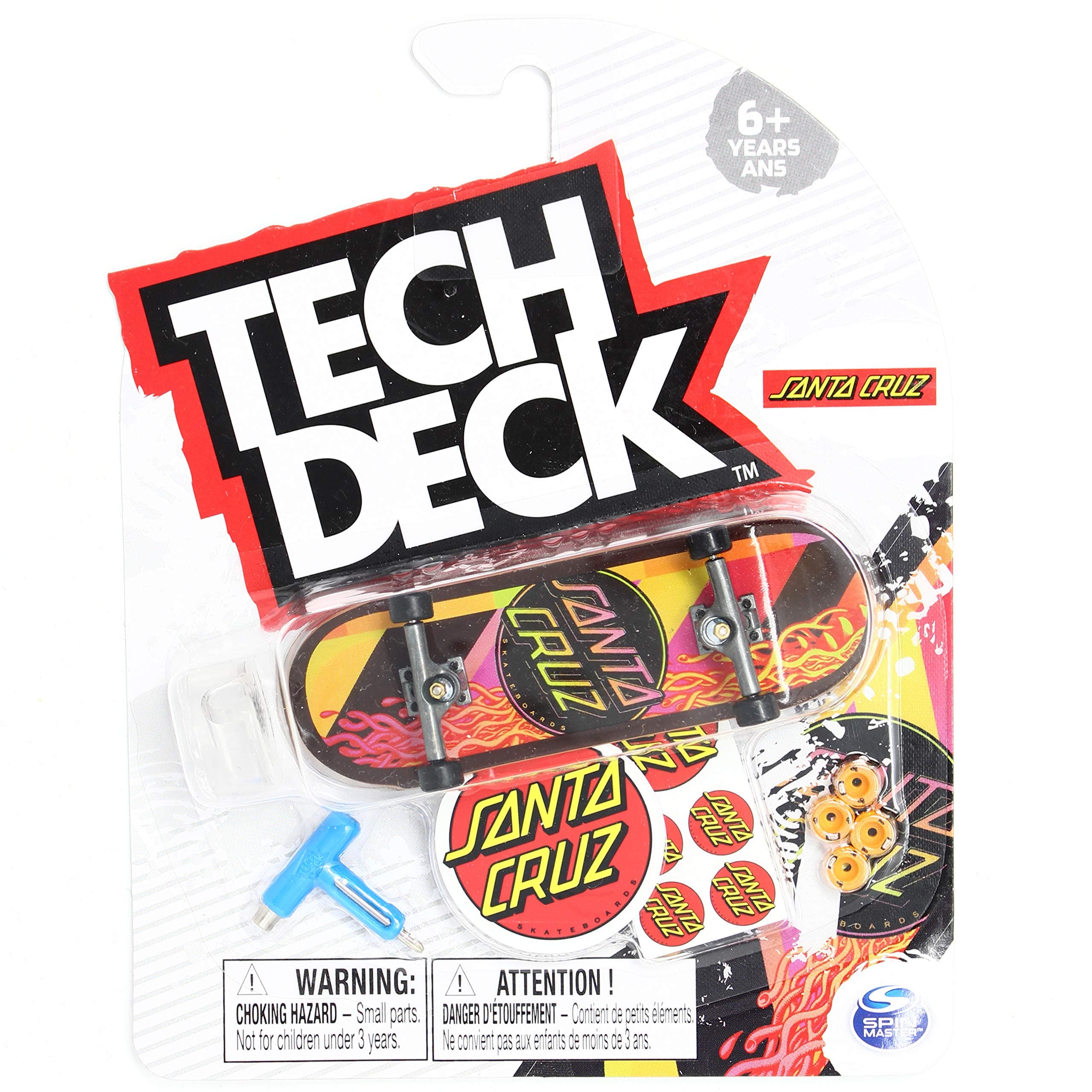 Tech-Deck Santa Cruz Skateboards Afterglow Dot VX 2020 Complete 96mm Fingerboard