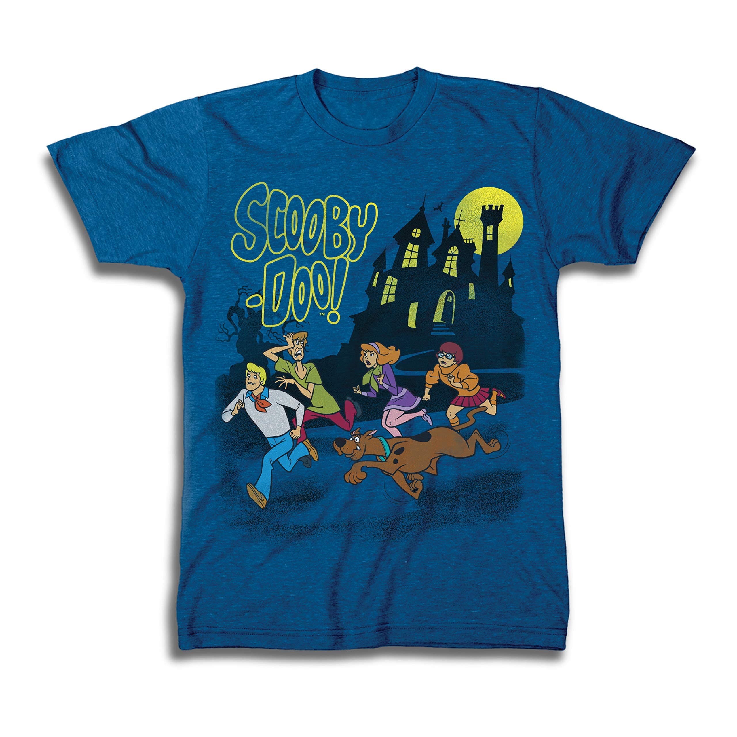 Scooby-Doo Mens Throwback Shirt, Shaggy, Velma Tee - Throwback Classic T-Shirt