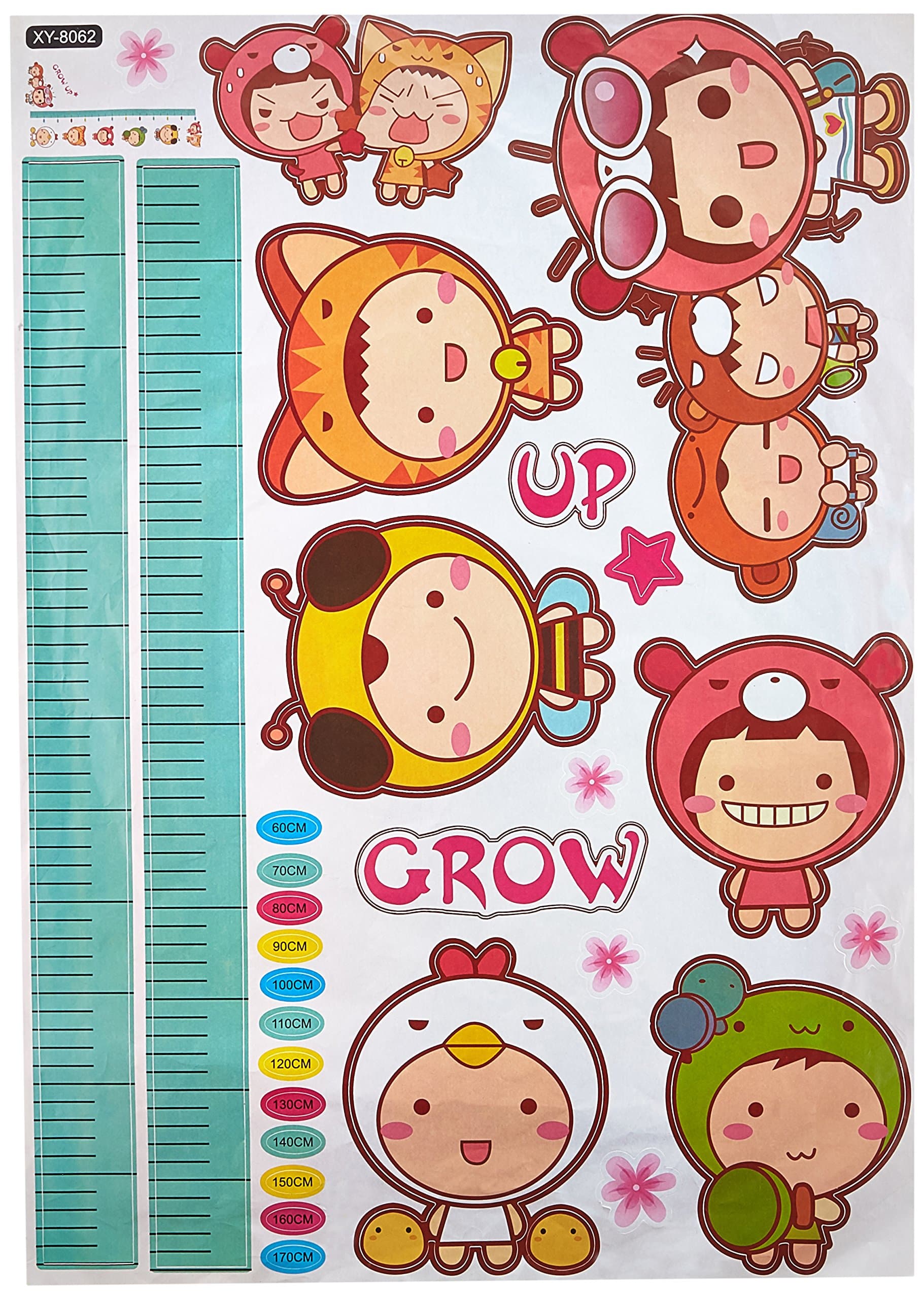 Wall Sticker Growth Chart, Grow Up, Medium