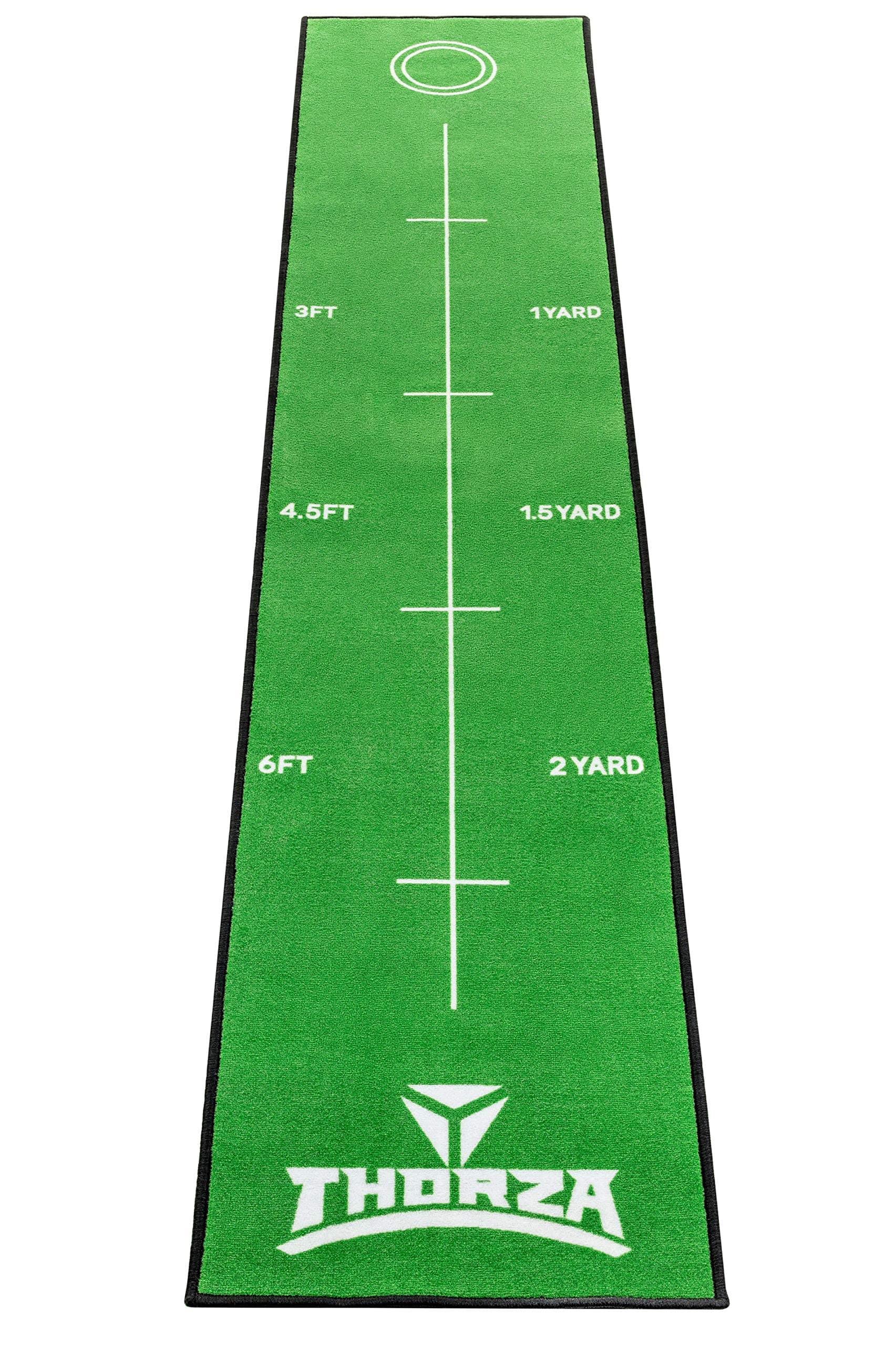 Thorza Golf Putting Mat for Indoor Practice (Green) - Helps Improve Putt Accuracy - Indoor Golf Mat - Golf Putting Green Indoor , Golf Practice Mat , Office Putting Green , Golf Putting Mat Indoor
