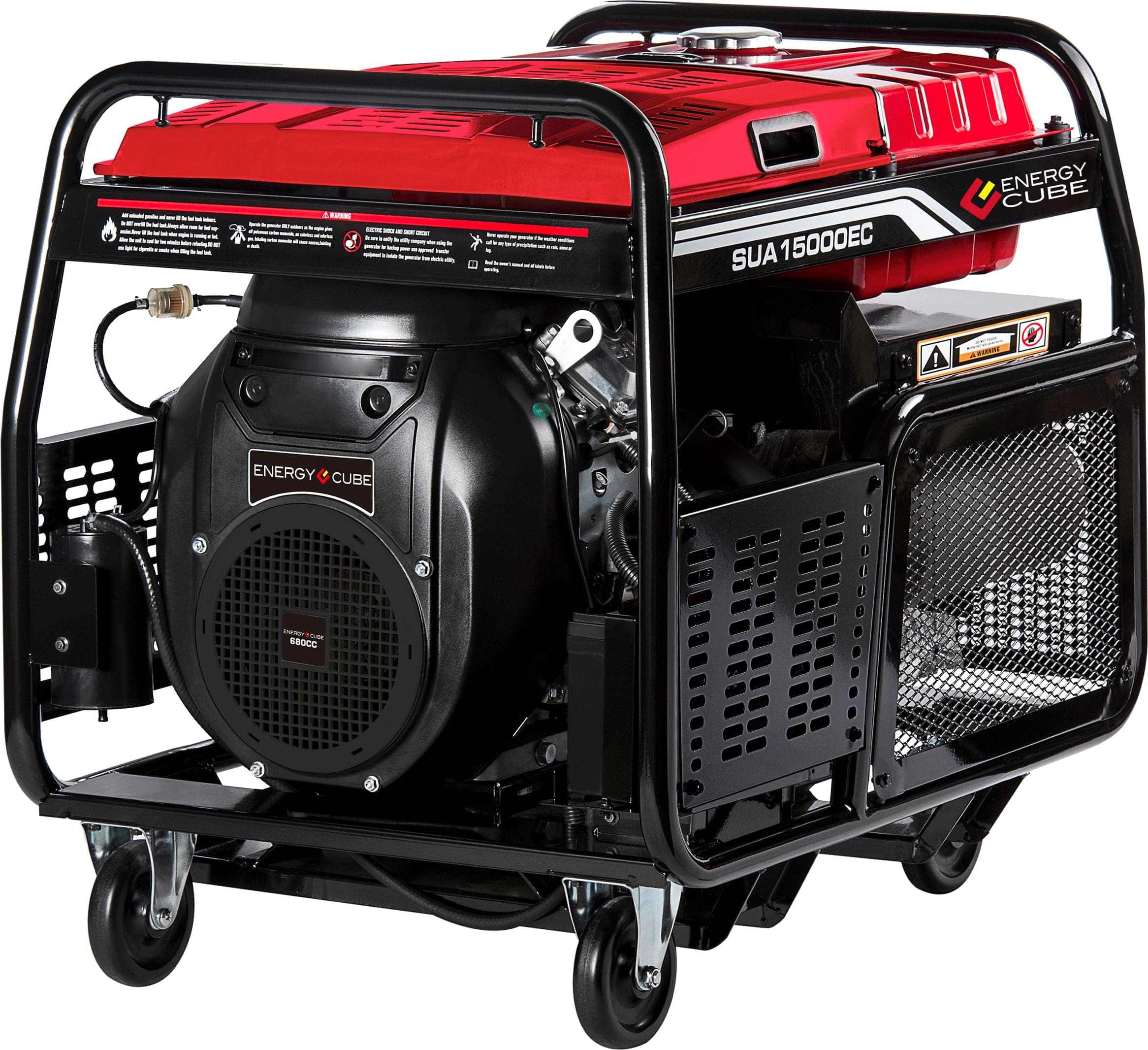 A-iPower SUA15000E Generator, Red