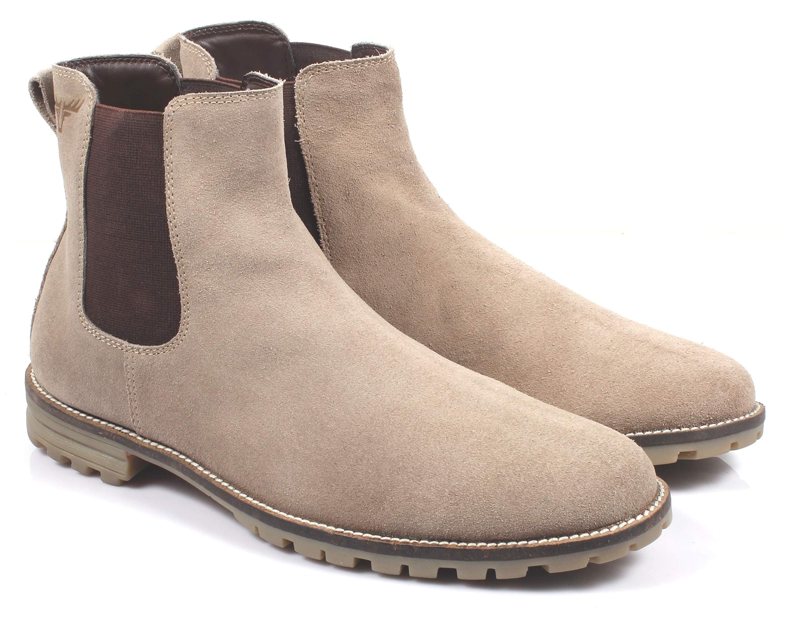 Freacksters Men's Suede Leather Chelsea Boots