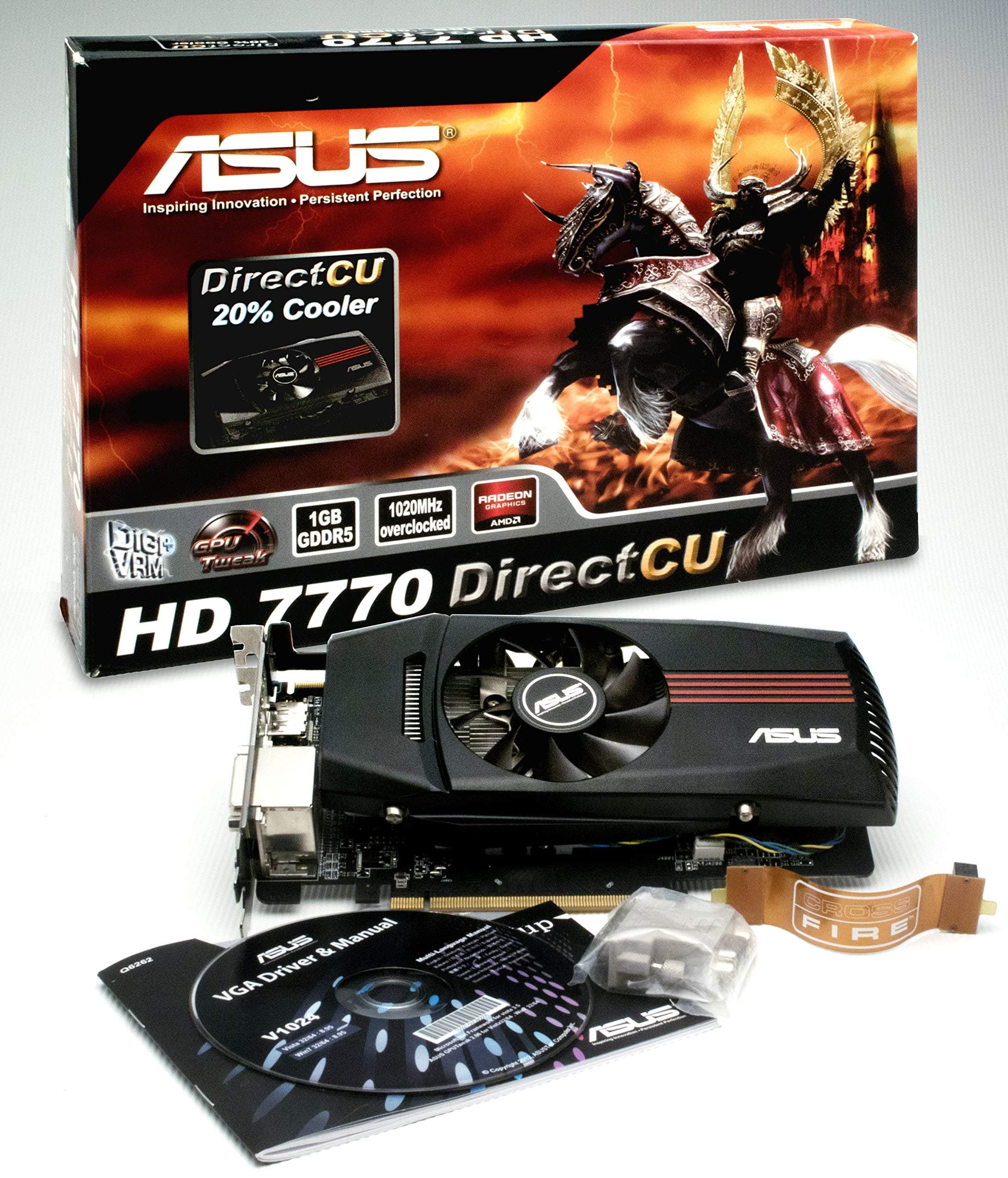 ASUS HD7770-DC-1GD5-V2 AMD Radeon HD 7770 VGA 1 GB GDDR5 Graphics Card