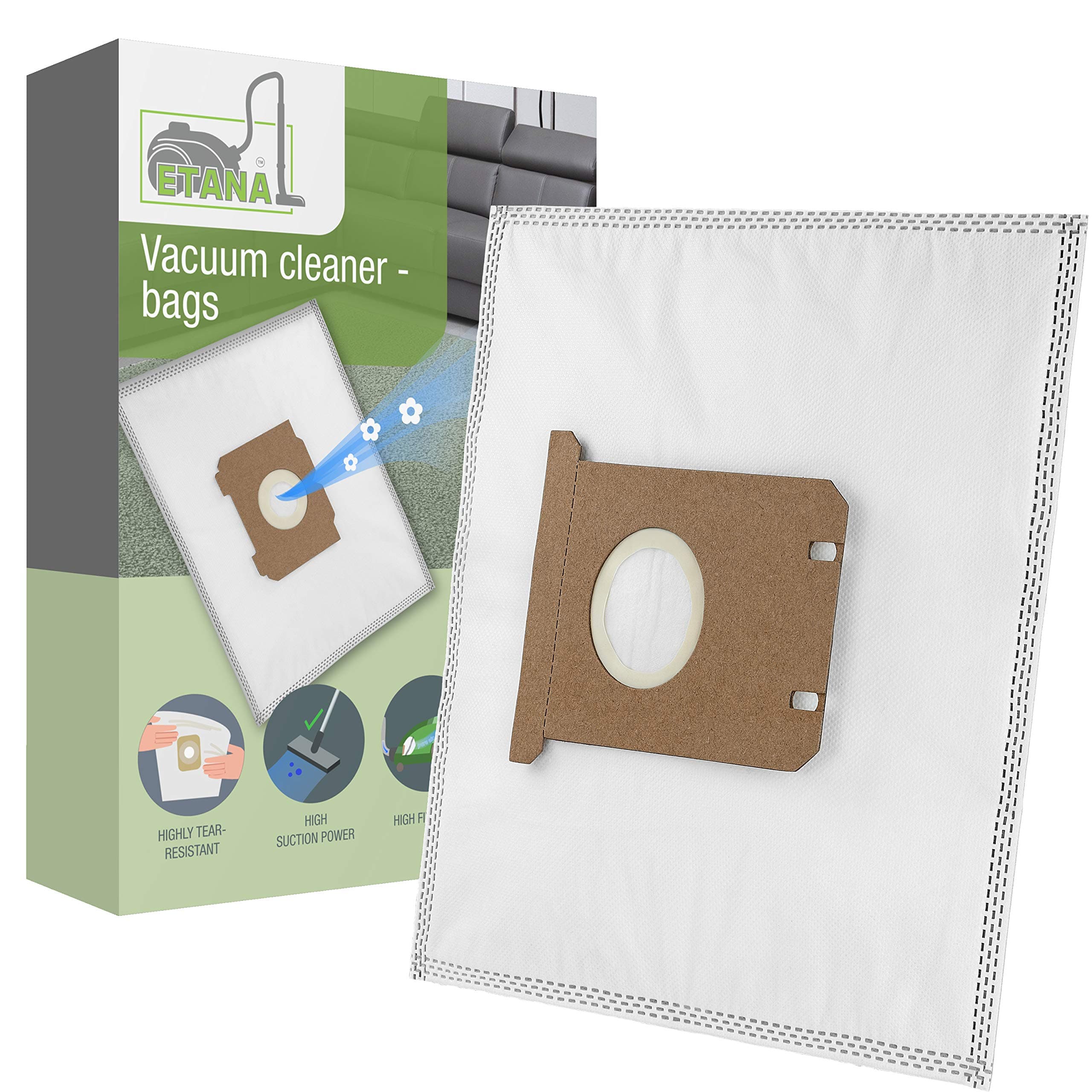 Etana vacuum cleaner bags suitable for AEG Jetmaxx Jet Maxx JMALLFLR+ 700 Watt - 10 dust bags