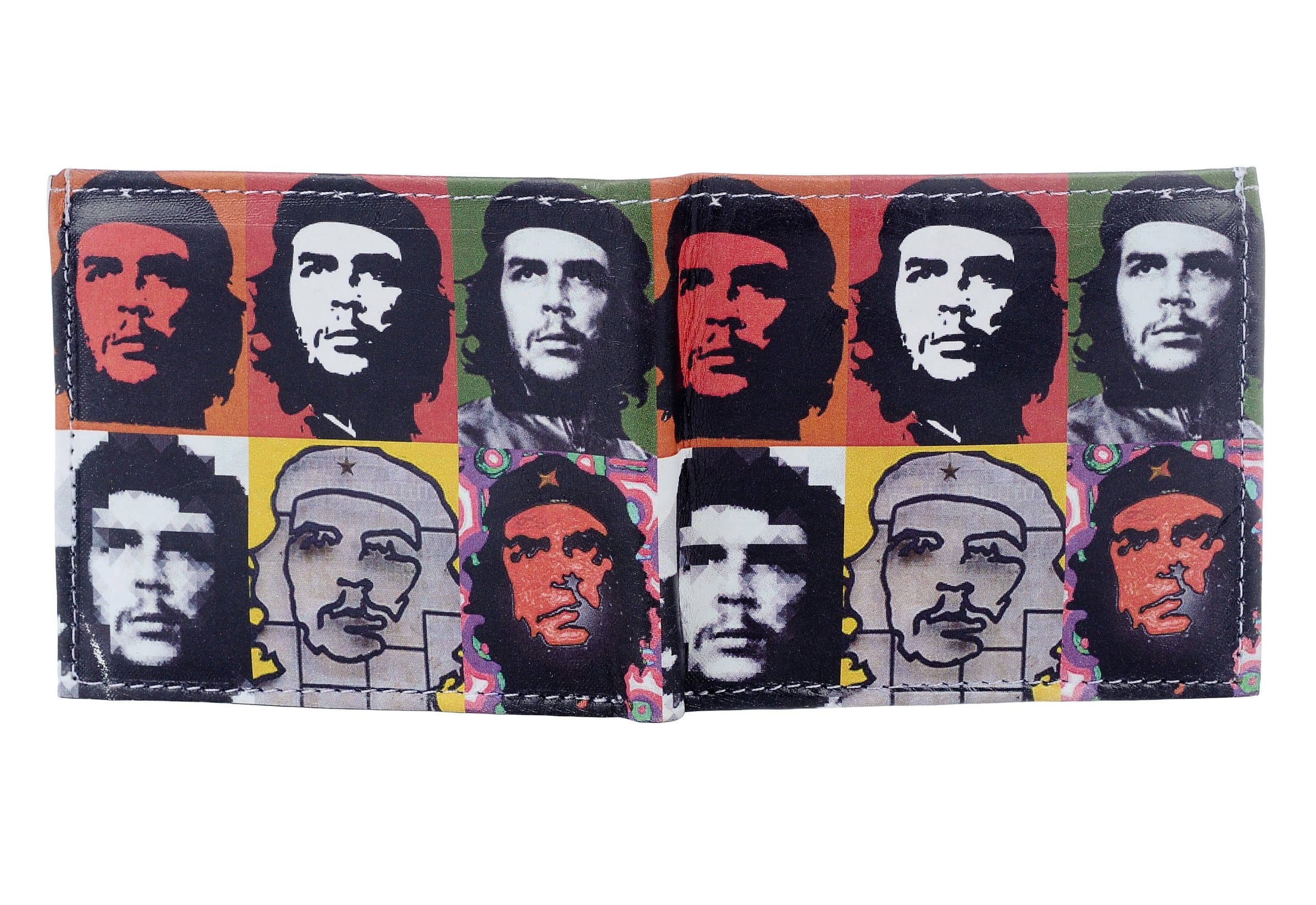 Mastoks Printed Leather Wallet - Che Guevara Cuba Cuban Art