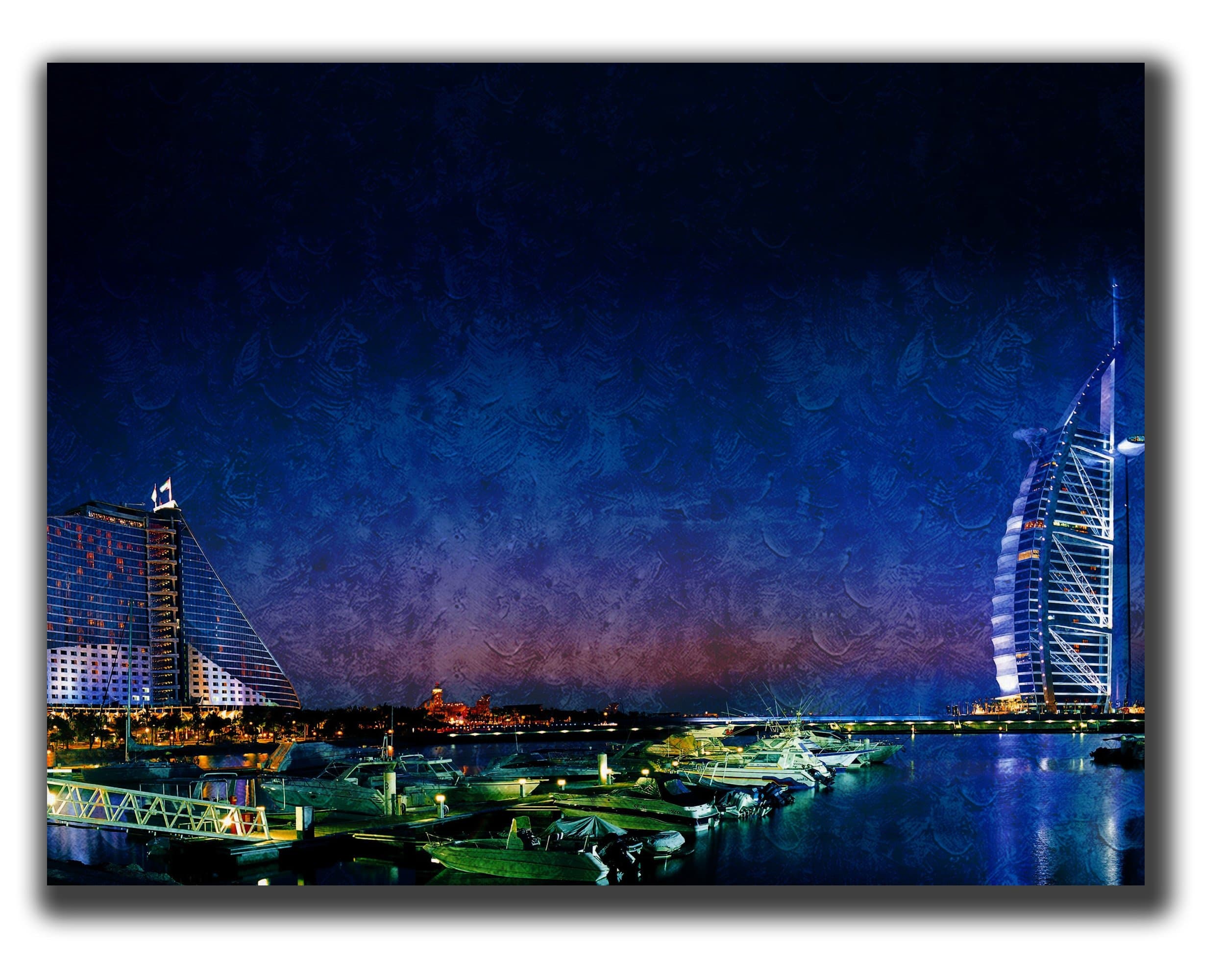 Dingqin Home Decor Print Canvas Poster,dubai united arad emirates sea Wall Art Painting On Canvas 31.5x23.6 Inch