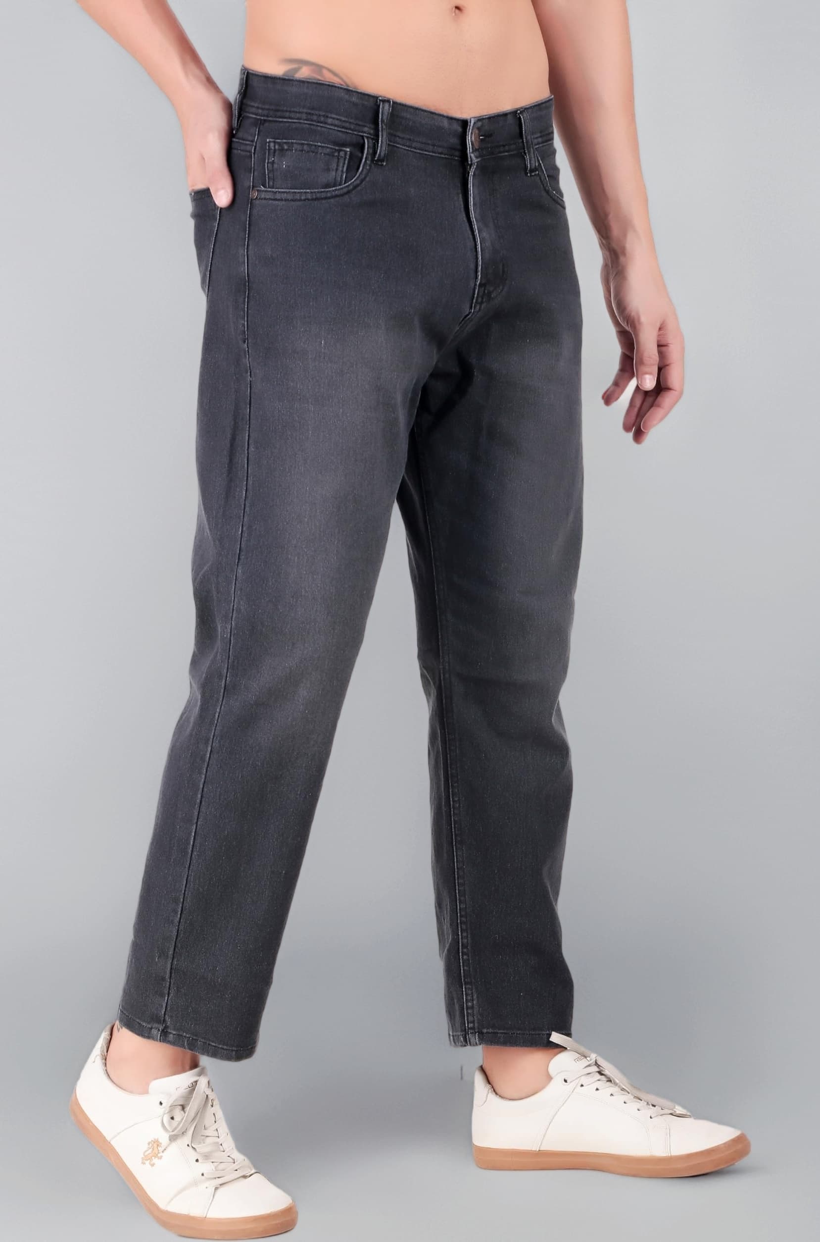 London Hills Men Jeans || Baggy Fit Jean's for Man || Loose Fit High Rise Denim || Stretchable Casual Wear Jean,s || Dance Rap Rapping Style Pant for Men || Denim Cotton Jeans (0)