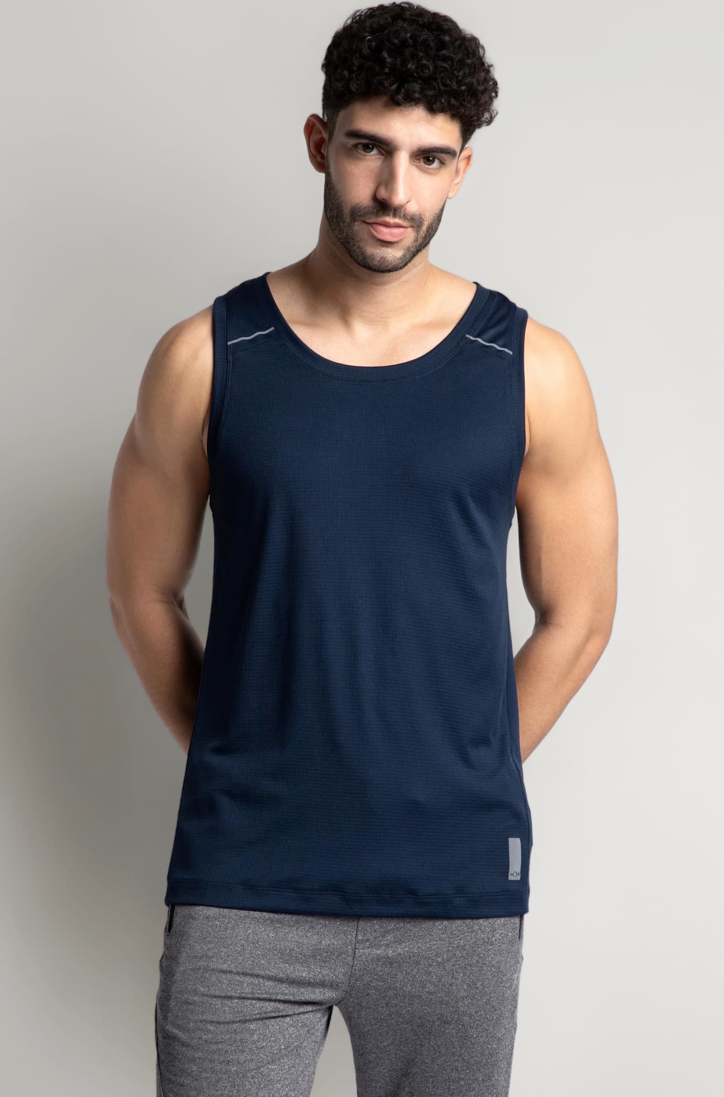 Jockey MV57 Men's Lightweight Microfiber Solid Active Wear Tank Top with Breathable Mesh