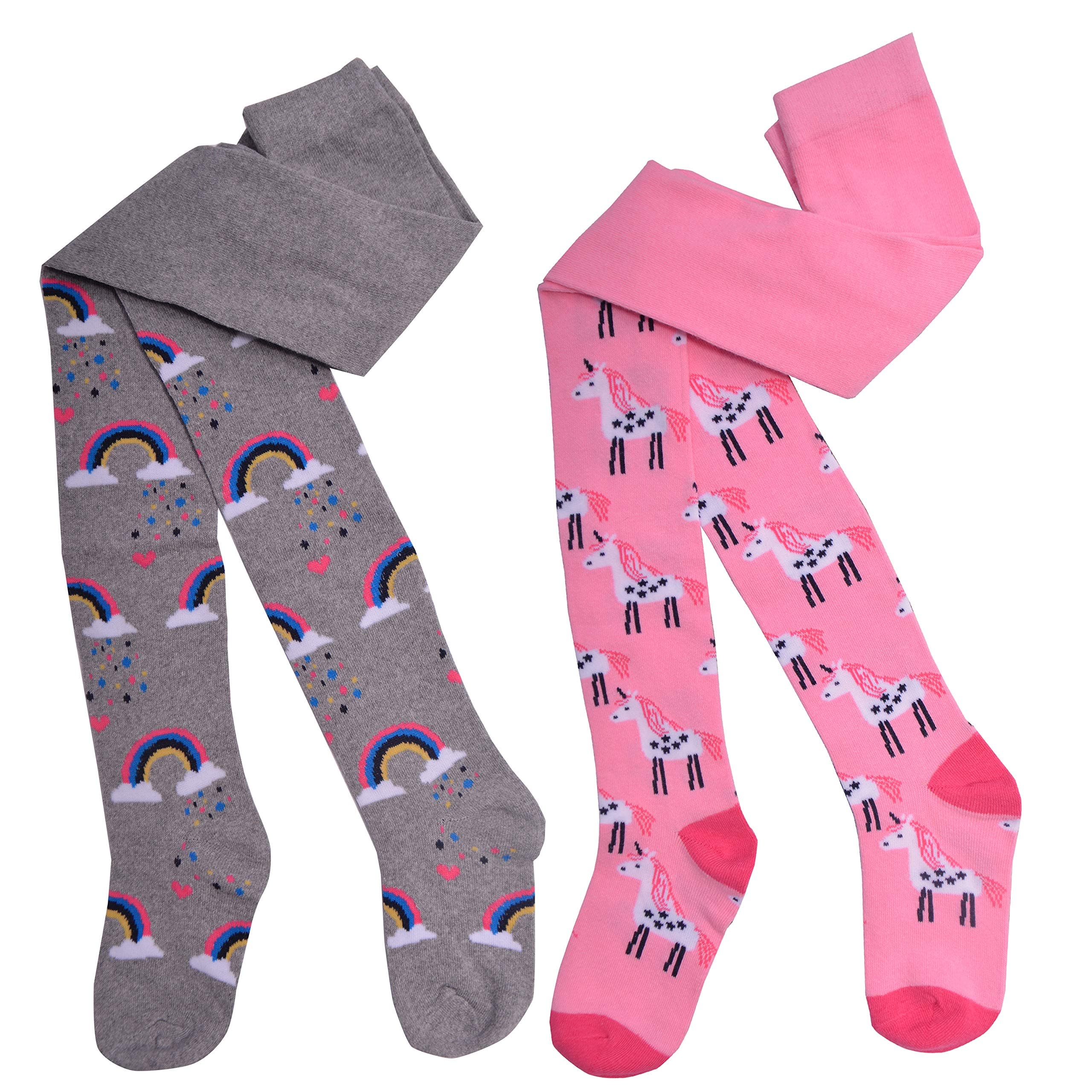 GIRLS FCO 2PK DESIGN TIGHTS-2-3 YRS