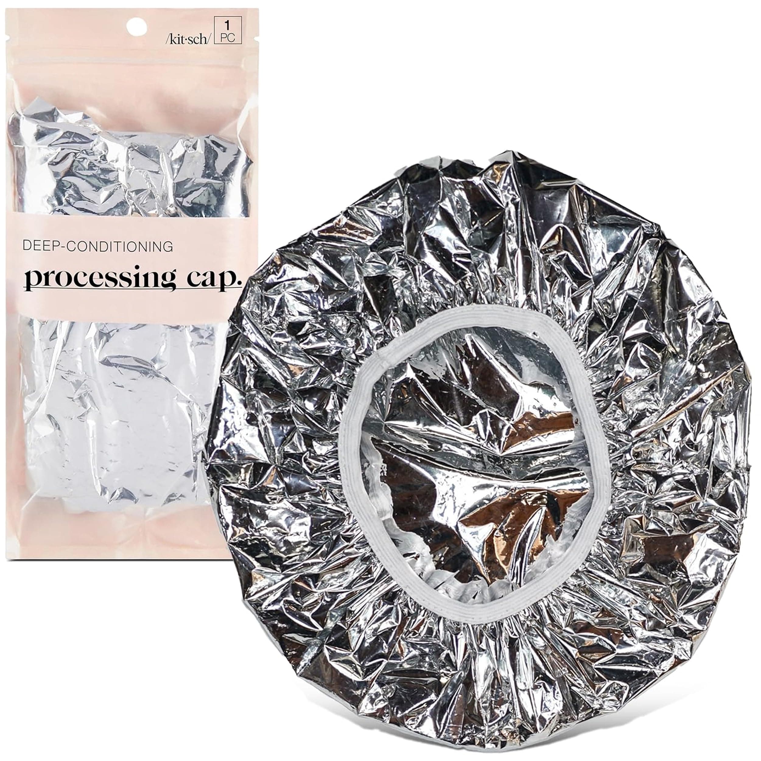 Aluminum Foil Hair Heat Cap for Deep Conditioning - Reusable Heating Cap for Deep Conditioner, Tin Foil Hat & Deep Conditioning Heat Cap for Hair Treatments, Processing Cap for Hair, Foil Cap