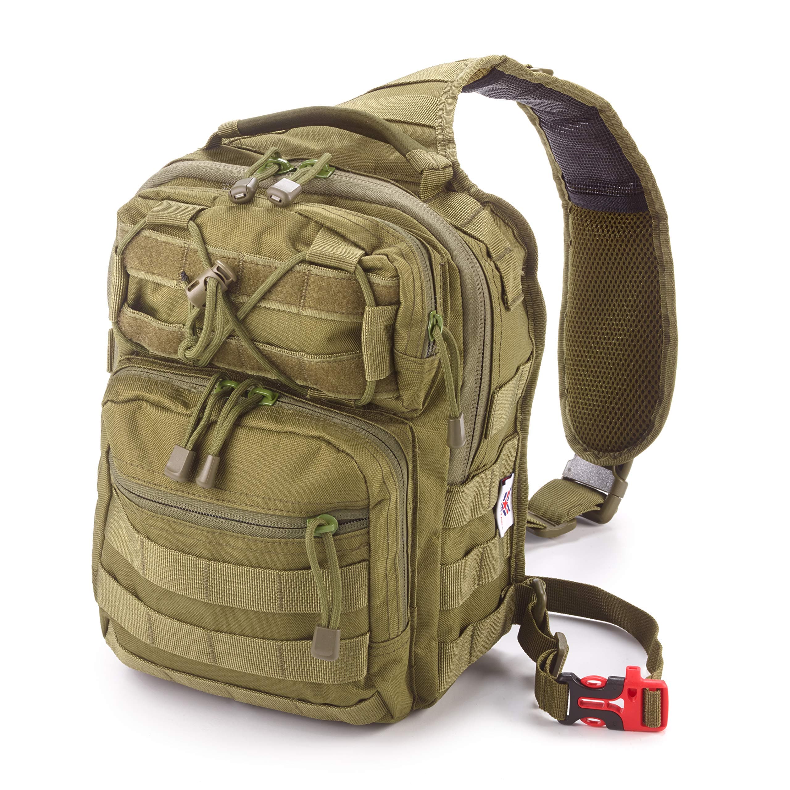 Small Tactical Shoulder Sling Pack w/ Molle EDC (OD Green)