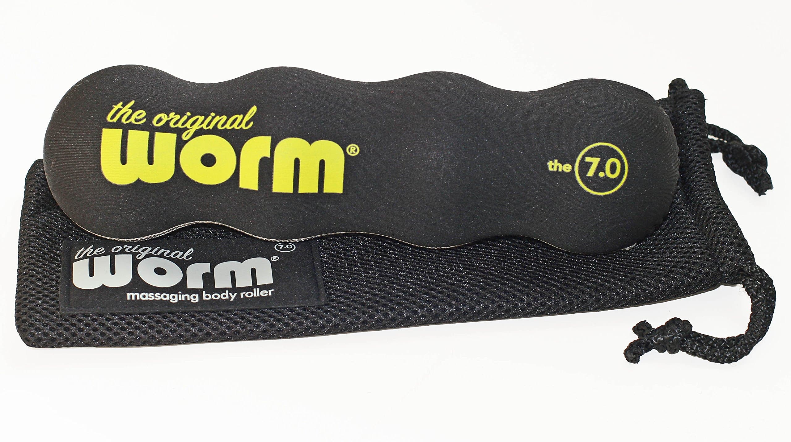 The Original Worm-Combines Massage Balls & Foam Roller for Neck, feet, Back, Shins, Calves, HIPS, Glutes. Portable. Great Travel Roller for Plane and car. Easy to use.