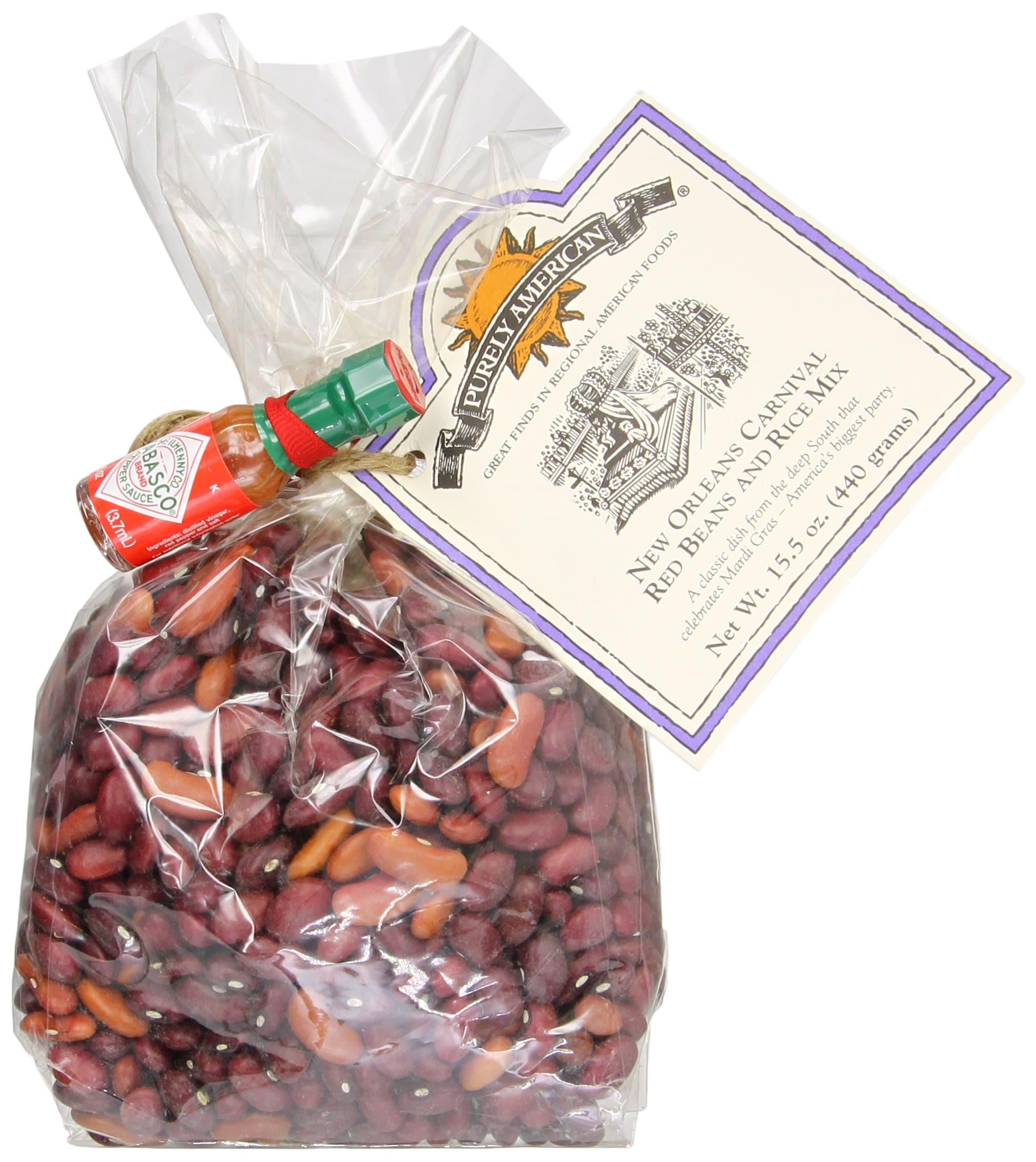 Purely American New Orleans Carnival Red Beans and Rice Mix, 15.5 Ounce