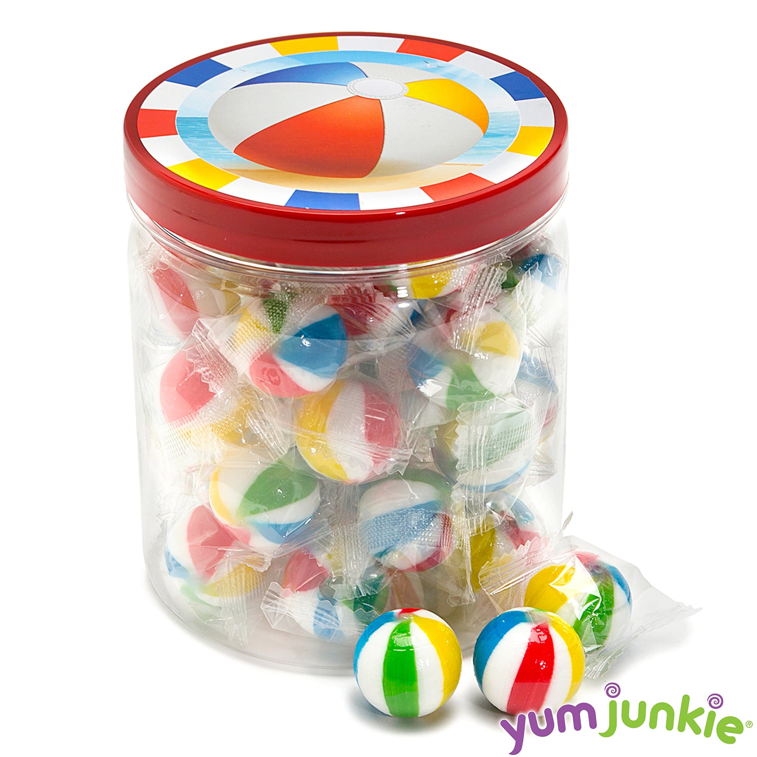Sassy Spheres Jumbo Beach Balls Hard Candy: 35-Piece Jar