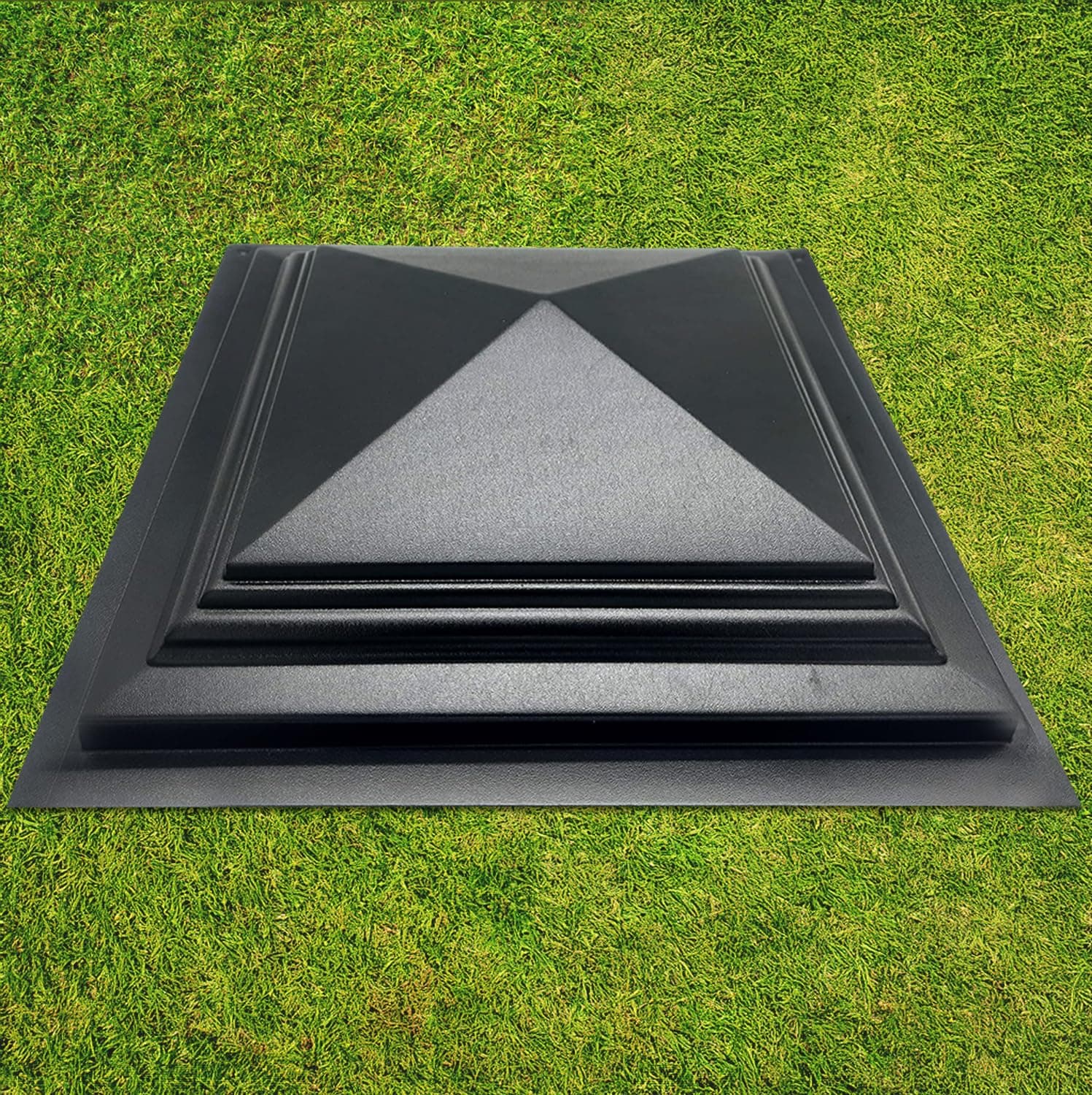 Concrete Molds DIY Fence Pier Column Cap Mold Mould Form Cement ABC Plastic Molds 20,08x20,08 inch (510x510mm)