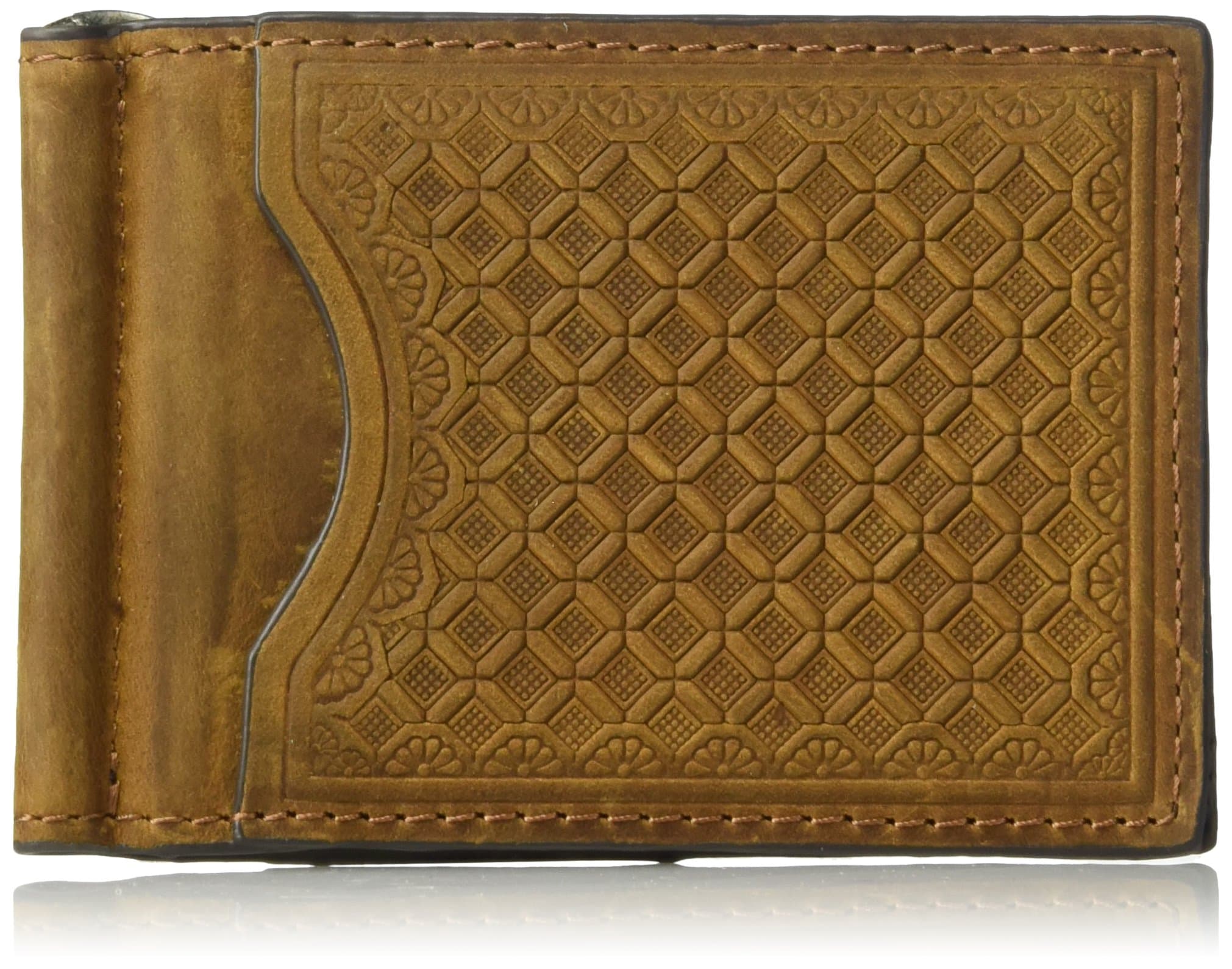 Nocona Boots Men's Nocona Distressed Basket in Money Wallet, Brown