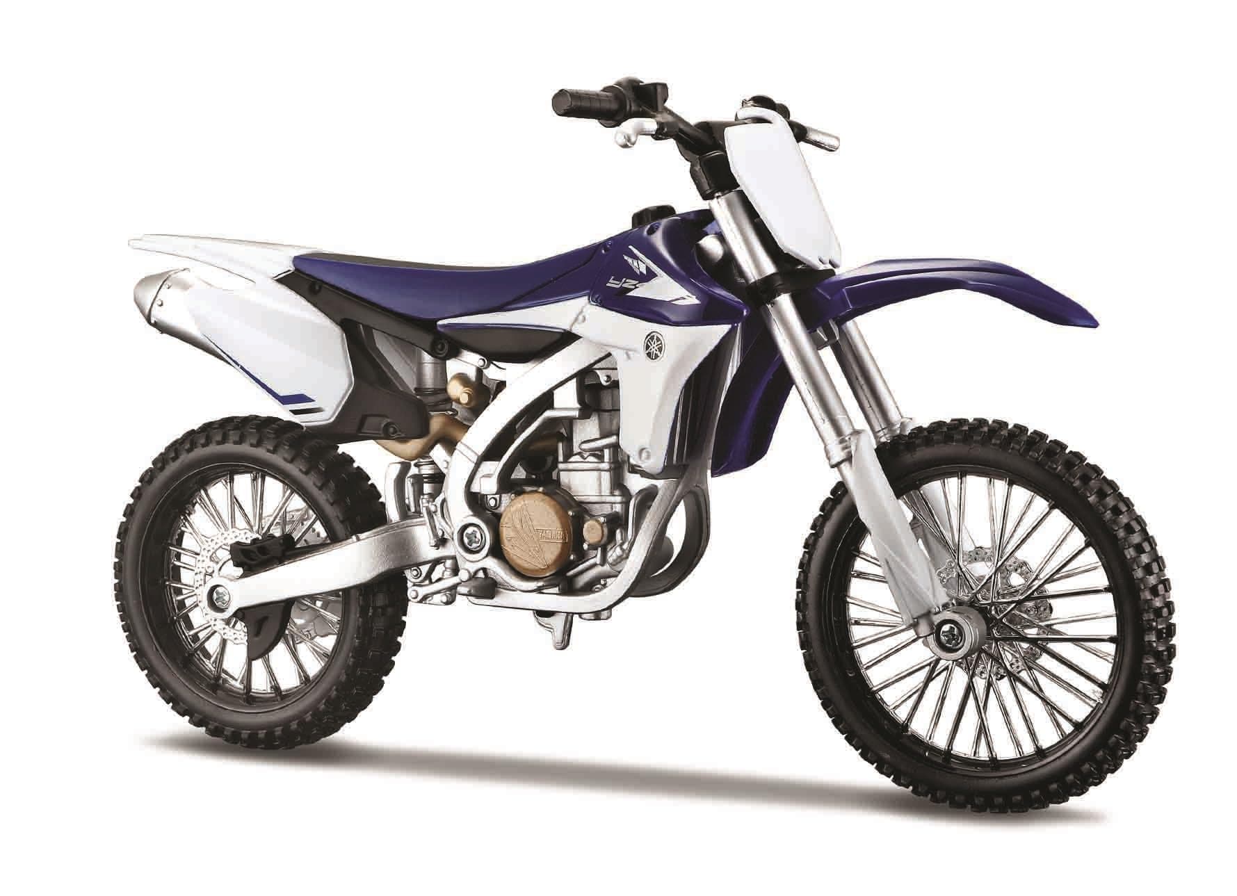 Yamaha YZ450F Motorbike Kit - 1:12 Scale - Incredibly Detailed Die-Cast Replica Collectible Motorcycle Model