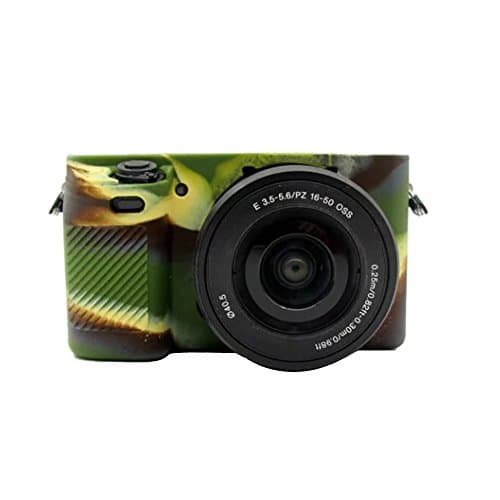 ABCTen Silicone Camera Case Rubber Protective Cover Camo For Sony Alpha A6300 ILCE-6300