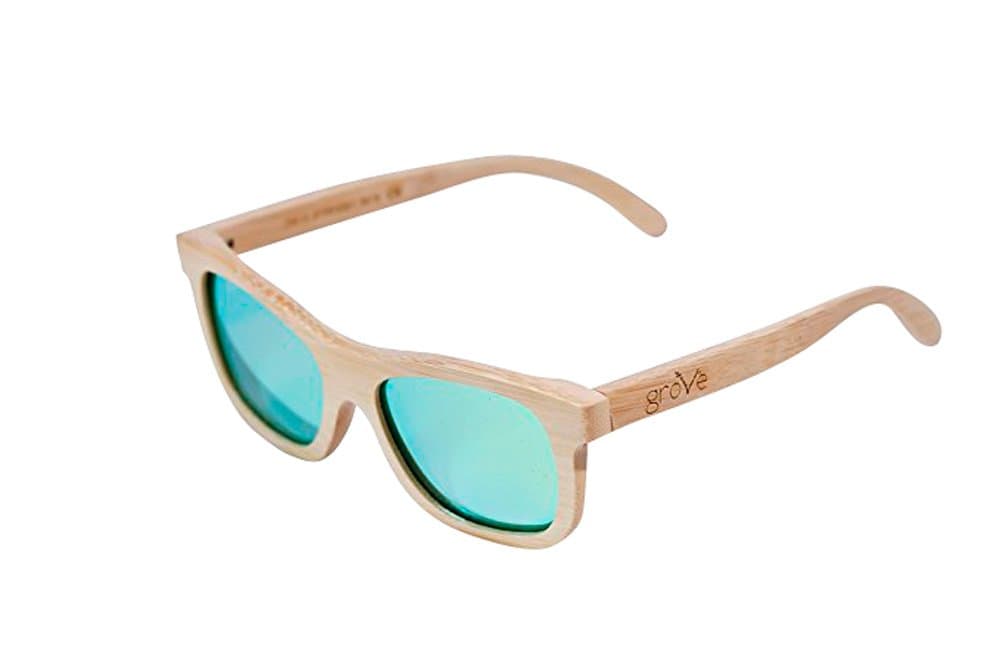 Grove Eyewear 100% Bamboo Sunglasses, 400 HD Polarized Lens, They Float!
