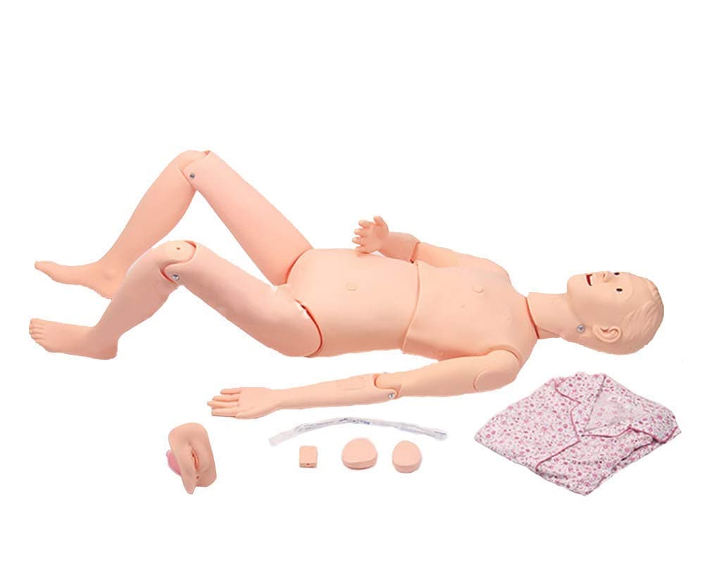 DDT Multifunction Female Training Manikin, Patient Care Simulator, Anatomical Human Model, for Nursing Medical Training Teaching & Education Medical Supplies