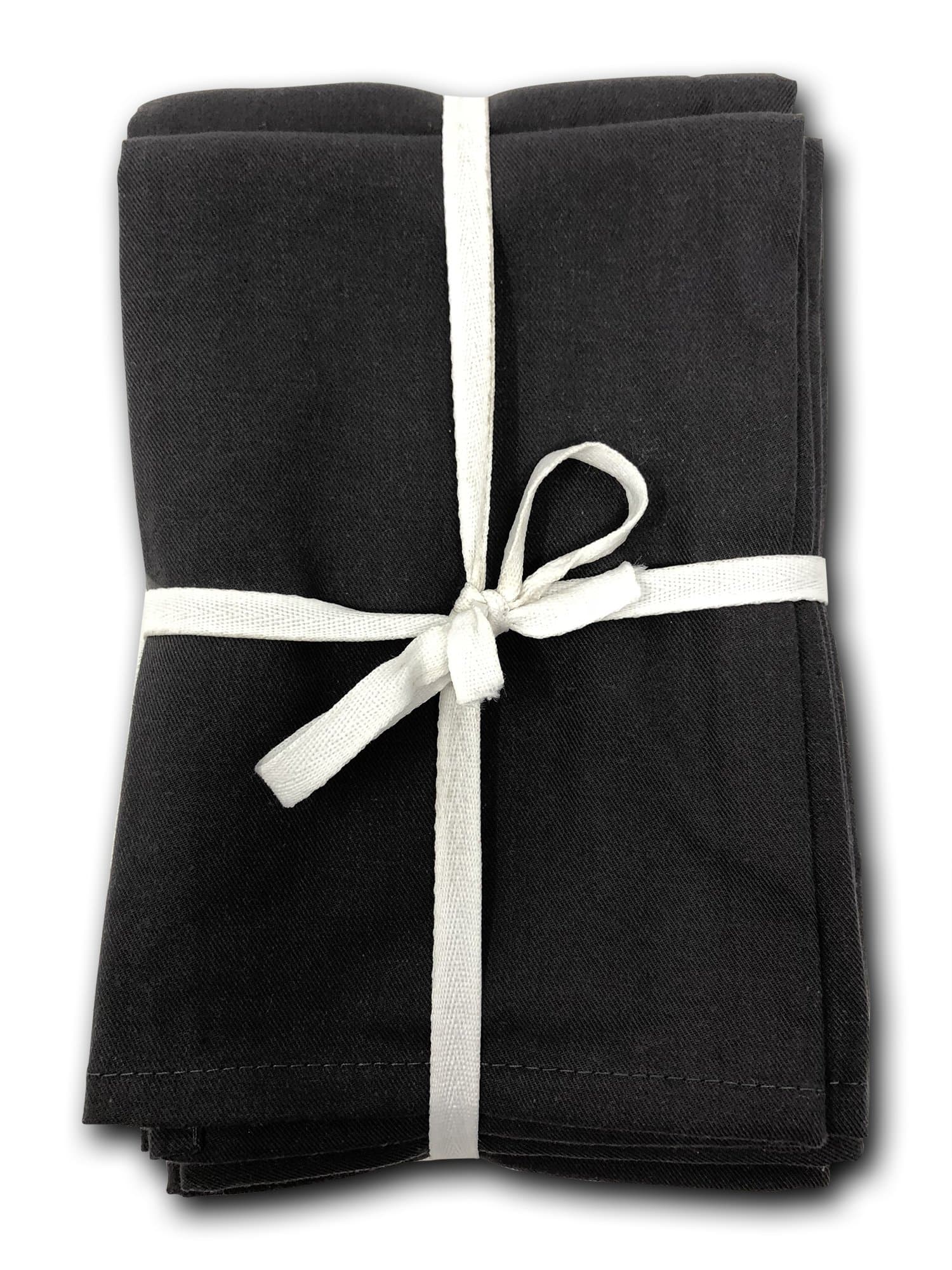 MoLi Cloth Napkins Egyptian Cotton Dinner Linen Set of 12 Pack Lunch Reusable Fabric Napkin Table Linens Servilletas de Tela Restaurant Tabel Linnen Bulk Sets Eco (Gray F)