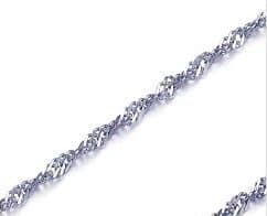 One Year Warranty Charm Sterling Silver Necklace Chain for Women -18 Inch -Wear Alone or with Any Pendant