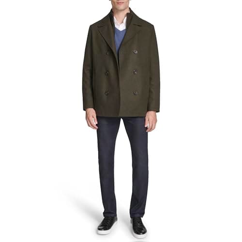 Kenneth Cole Men's Men's Wool Top Coat Wool Coat