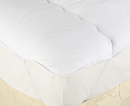 HOTEL QUALITY MICROFIBRE MATTRESS TOPPERS DOUBLE BED ANTI ALLERGENIC & MACHINE WASHABLE (Double)