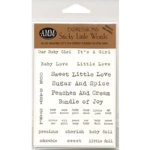 Sticky Little Words - Ouy Baby Girl