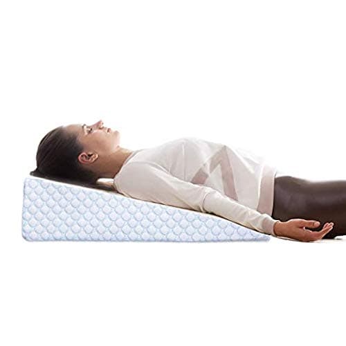 LEBEDO INDIA Gel Memory Foam Soft Support Bed Wedge Pillow (24x28x8 Inches)
