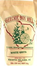 Geechie Boy Mill Stone Ground White Grits - 2lb