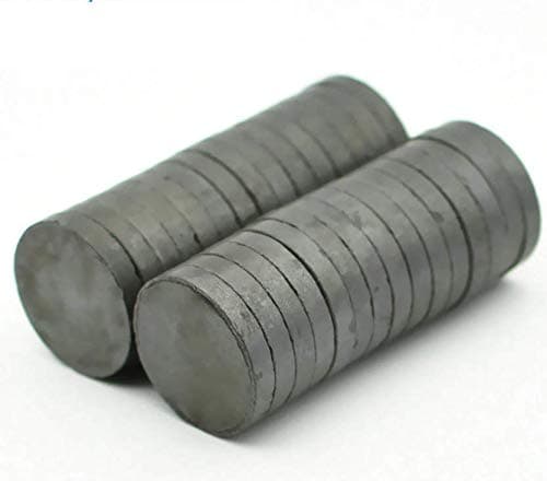 Magneticks 30mm x 5mm Strong Ceramic/Ferrite Magnets In Disc Shape For Photo Gallery, Arts & Crafts, Refrigerator Magnet, Hobby, School Projects & Fun (100)