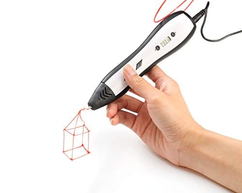 3D Printing Pen Doodle Printer for Drawing Arts & Crafts Making Doodling 3D Modelling Crafting RP700A Pen with 6 Level Speed LCD/OLED Screen. Doodle Art for 1.75mm ABS & PLA Filament Free 3 ABS Rolls