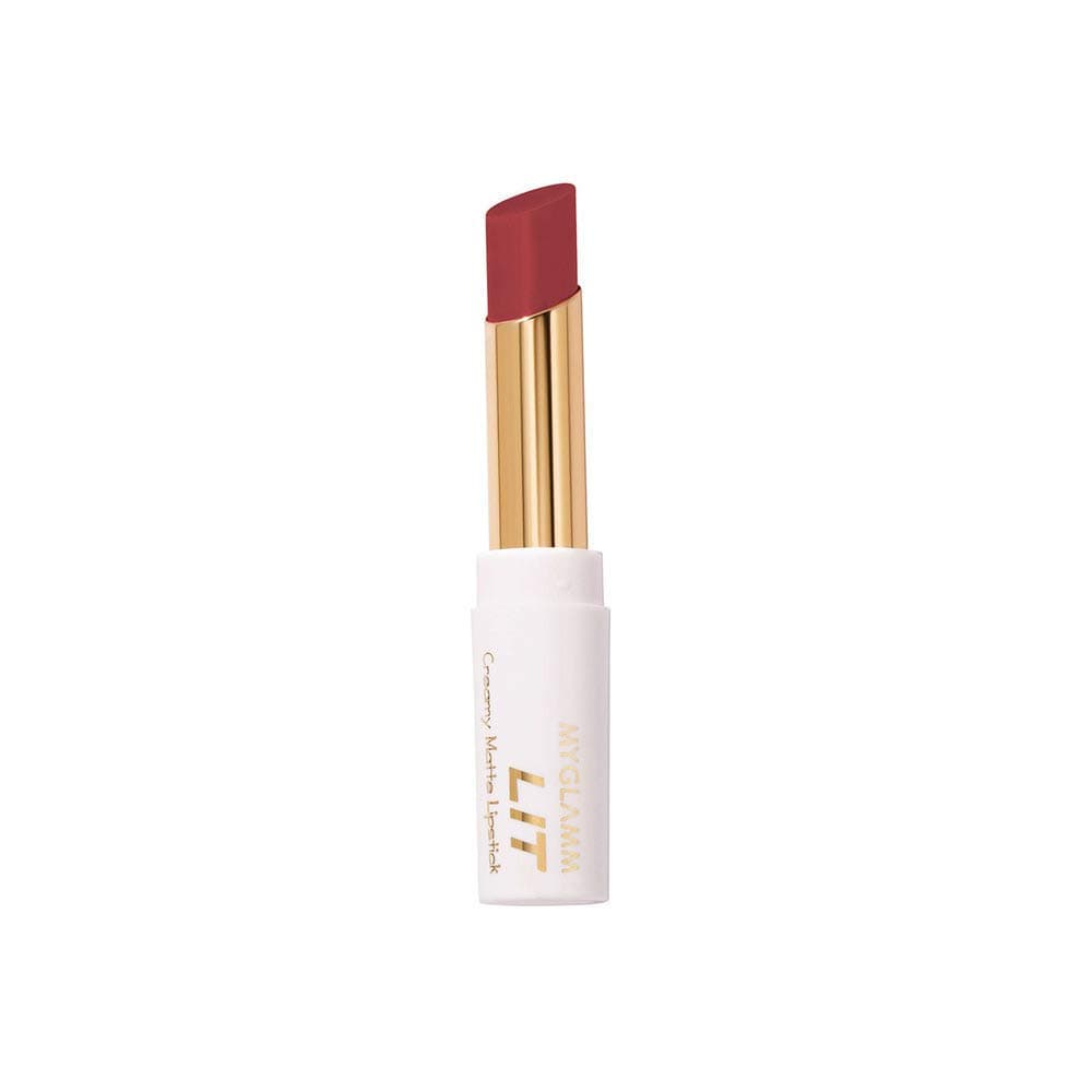 MyGlamm LIT Creamy Matte Lipstick-Manhattan (Pink)- 3.7gm |Creamy Matte Lipstick | Long-lasting & Smudge-Proof | Vegan & Cruelty-Free