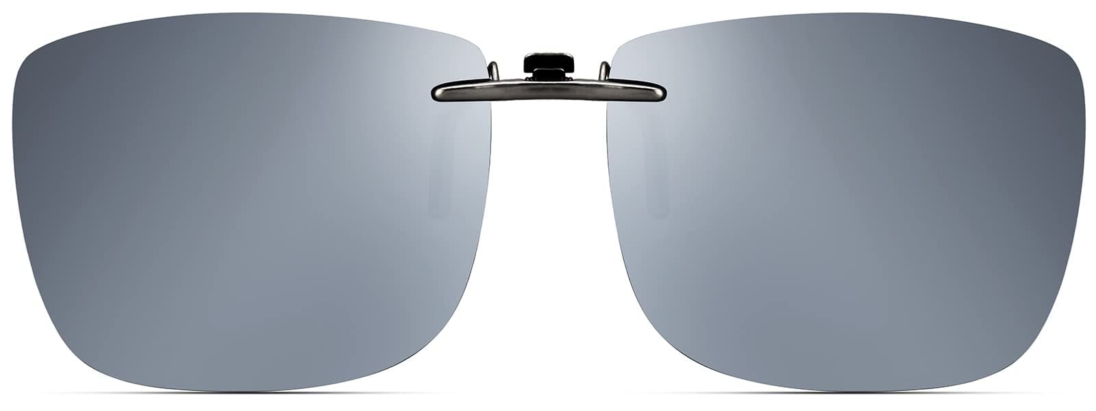 Polarized Clip On Sunglasses Over Prescription Glasses Men Women Compact Fit Non-Flip Up