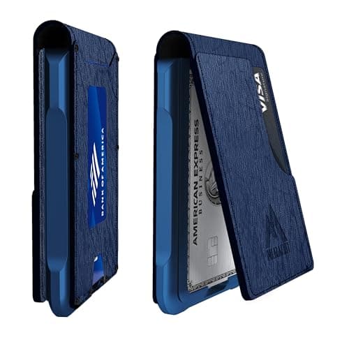 Mens Wallet Tactical Bifold Wallets for Men Metal RFID Blocking Aluminum Money Cards Holder Gifts for Men