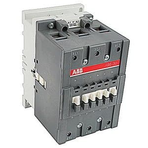 ABB A95-30-11-80 Contactor, 220 - 240 VAC Coil, 95 A at 3-Phase, 125 A at 1-Phase