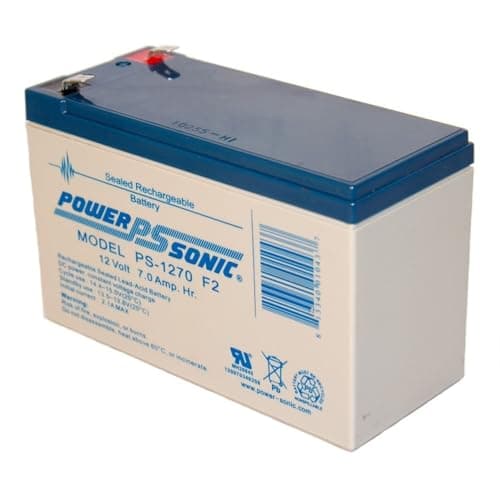 Powersonic PS-1270F2 - 12 Volt/7 Amp Hour Sealed Lead Acid Battery with 0.250 Fast-on Connector