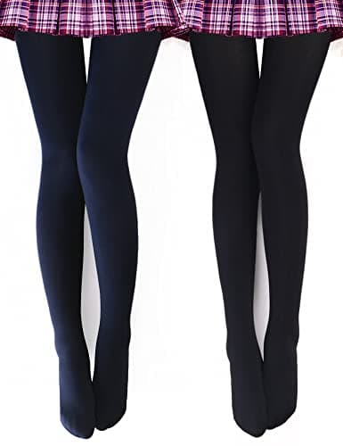 VERO MONTE Womens Opaque Fleece Lined Tights Colorful Warm Winter Thermal Tights