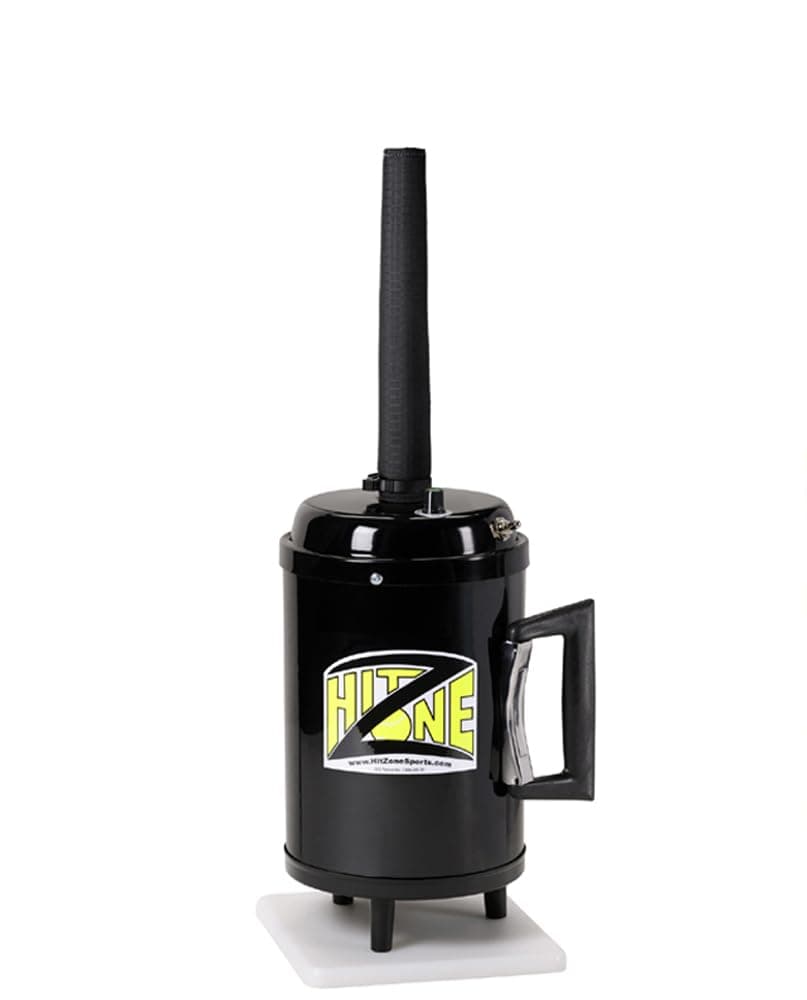 Hit Zone Deluxe Air Tee Baseball & Softball Training Aid System, Includes 12 Practice Balls, Made in USA