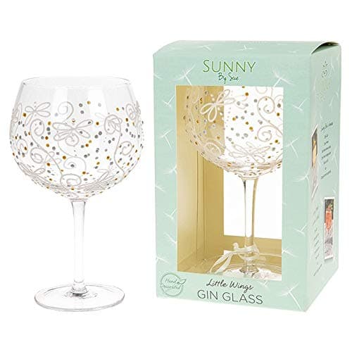 Gin Goblet - Hand Decorated Gin Glass - Dragonfly - Sunny By Sue
