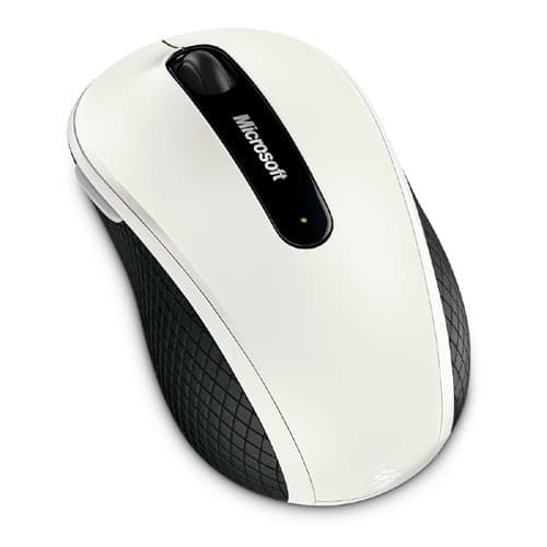 Microsoft Software-Microsoft Wireless Mobile Mouse 4000 With Bluetrack Technology (White)