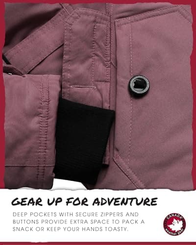 CANADA WEATHER GEAR Women's Winter Coat - Stadium Parka Jacket, Fur Trim Hood (S-3XL)